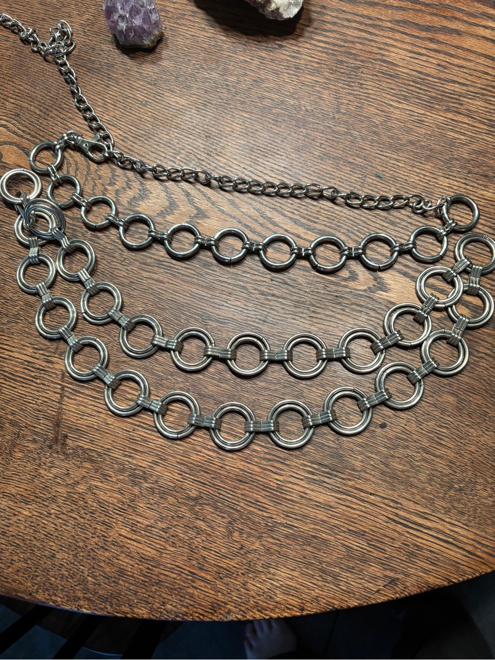 Chain belt lots of ways to wear. Single, double or triple